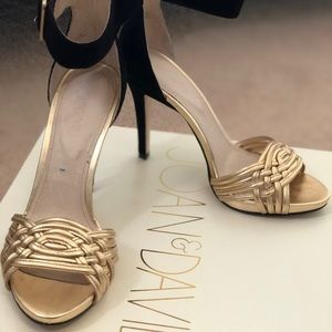 Beautiful black and gold Joanne and David sandal